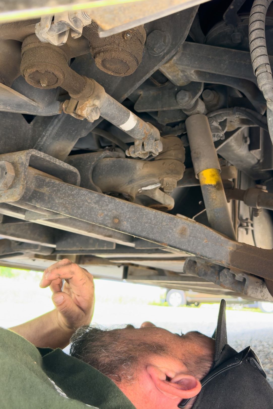 Working on chasis under RV
