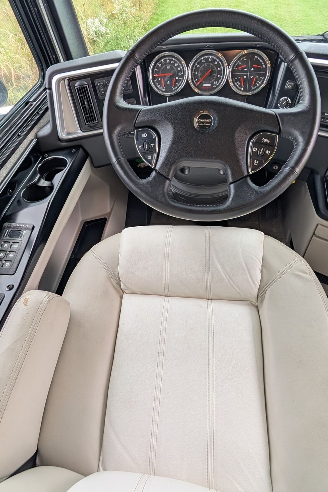 RV steering
					wheel